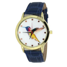 and Women Men Band Analog Quartz Business Fashionable charming Birds Wrist Watch For A/B Styles EF8