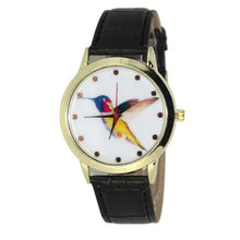 and Women Men Band Analog Quartz Business Fashionable charming Birds Wrist Watch For A/B Styles EF8