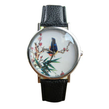 and Women Men Band Analog Quartz Business Fashionable charming Birds Wrist Watch For A/B Styles EF8
