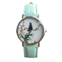 and Women Men Band Analog Quartz Business Fashionable charming Birds Wrist Watch For A/B Styles EF8