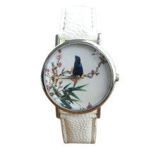 and Women Men Band Analog Quartz Business Fashionable charming Birds Wrist Watch For A/B Styles EF8
