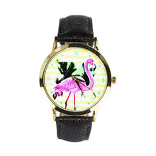 and Women Men Band Analog Quartz Business Fashionable charming Birds Wrist Watch For A/B Styles EF8