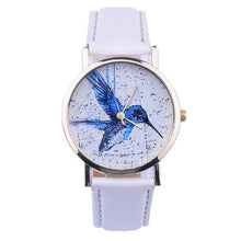 and Women Men Band Analog Quartz Business Fashionable charming Birds Wrist Watch For A/B Styles EF8