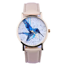 and Women Men Band Analog Quartz Business Fashionable charming Birds Wrist Watch For A/B Styles EF8