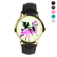 and Women Men Band Analog Quartz Business Fashionable charming Birds Wrist Watch For A/B Styles EF8