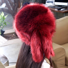 Fashion Colorful Warm Tail Beanie Beret Cap Women Imitation Faux Fur Ear Hat Bomber Hats for Girls EF8