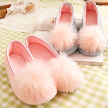 plus size 35-40 mokingtop Women Home Faux Fur Slippers Spliced Warm Pregnant Women Shoes Ladies Yoga Ballet Flat Shoes EF8