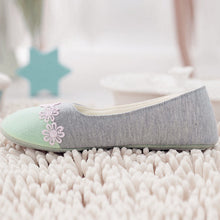 plus size 35-40 mokingtop Women Home Slippers Spliced Warm Pregnant Women Shoes Ladies Yoga Ballet Flat Shoes EF8