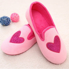 plus size 36-39 mokingtop Women Home Slippers Spliced Heart Warm Pregnant Women Shoes Ladies Yoga Ballet Flat Shoes EF8