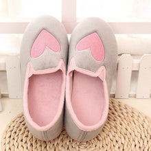 plus size 36-39 mokingtop Women Home Slippers Spliced Heart Warm Pregnant Women Shoes Ladies Yoga Ballet Flat Shoes EF8