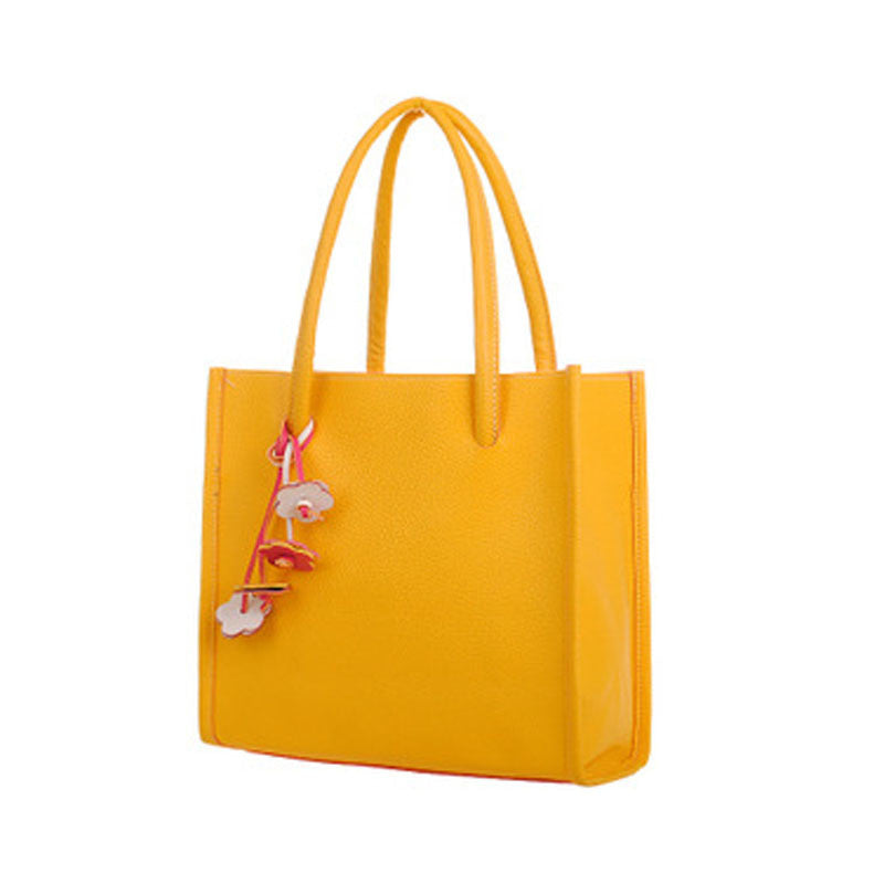 ing Bags29X27CM Fashion girls handbags leather shoulder bag 9 candy color flowers totes Women Tote Bags EF8