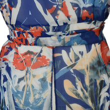 Bohemian Style Chiffon Beach Party High Split Dresses Maxi Long Sexy Women Deep V-Neck Floral Dress EF8