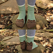 Cat Footprints Cute Cotton Socks Floor meias Women Animals Style Cat Striped Cartoon Sock EF8