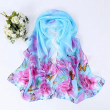 Chiffon Womens Scarf Fashion Long Warm Shawl Infinity foulard echarpe Floral Scarf Women bufandas Pashmina EF8