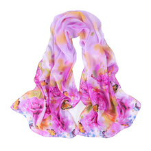 Chiffon Womens Scarf Fashion Long Warm Shawl Infinity foulard echarpe Floral Scarf Women bufandas Pashmina EF8