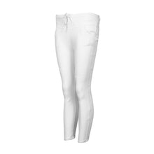 Cotton Ankle-Length Pants Women Skinny Hole Ripped Pants High Waist Stretch Slim Pencil Trousers Plus Size S-XXL EF8