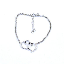 Elegant Double Heart Chain Ankle Bracelet Barefoot S als Anklets For Women s alia feminina EF8