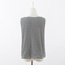 European and American Women Fashion Wild Striped Sleeveless T-shirt women clothing women tops femini T Shirts EF8