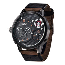 Famous XI30M waterproof Men's Military Luxury Watch Sport Analog Quartz Mens Leather StrapClock Wristwatch EF8