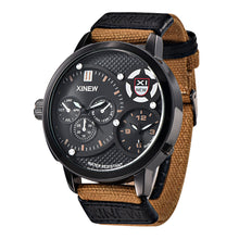 Famous XI30M waterproof Men's Military Luxury Watch Sport Analog Quartz Mens Leather StrapClock Wristwatch EF8