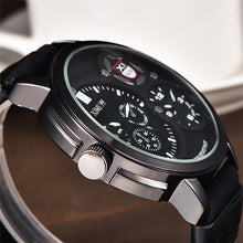 Famous XI30M waterproof Men's Military Luxury Watch Sport Analog Quartz Mens Leather StrapClock Wristwatch EF8
