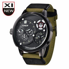Famous XI30M waterproof Men's Military Luxury Watch Sport Analog Quartz Mens Leather StrapClock Wristwatch EF8