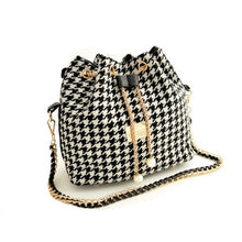 Fashion Women Leather Messenger Bag Houndstooth Luxury Designer Handbags Shoulder Bag bolsos Sac a main Feminina EF8