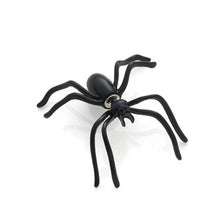 Fashion Exaggerated Gothic Punk Cool 3D Cuff Earring Stereo Black Spider Stud Earrings Animal Harajuku Stud Earrings EF8