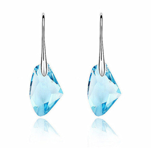 Long Earrings For Women Trendy Crystal Earrings Vintage Stud Earring Geometric Triangle Earrings EF8