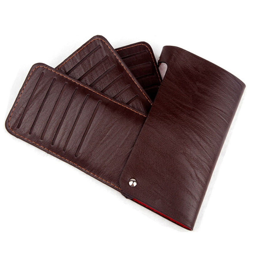 Fashion Luxury Men Women Faux Leather Business Card Slot Credit Card Holder Bag Multilayer Package Card Case EF8