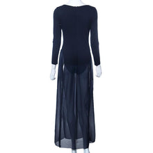 Fashion Sexy Design Bodycon Long Sleeves Playsuit Black Elegant Rompers Womens Dress Overalls for Women EF8
