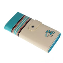 Single Zipper Fashion Clutch Checkbook Money Clip Change Bag Purse Wallet Fox Love In EF8