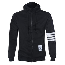 Hoodies Men Fashion Warm Hoodies Casual Zipper Hooded Sweatshirts Suit Hoody Jacket Black White EF8