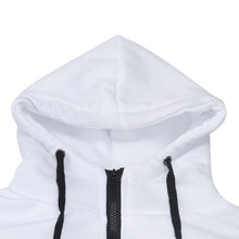 Hoodies Men Fashion Warm Hoodies Casual Zipper Hooded Sweatshirts Suit Hoody Jacket Black White EF8