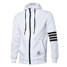 Hoodies Men Fashion Warm Hoodies Casual Zipper Hooded Sweatshirts Suit Hoody Jacket Black White EF8