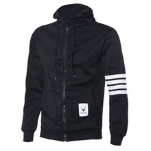 Hoodies Men Fashion Warm Hoodies Casual Zipper Hooded Sweatshirts Suit Hoody Jacket Black White EF8