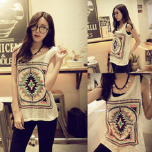 Womens Retro Sleeveless Slim Fitness Blouse T-shirt VTank Tops Girl Cute Tees Ladies Top EF8