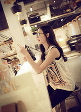 Womens Retro Sleeveless Slim Fitness Blouse T-shirt VTank Tops Girl Cute Tees Ladies Top EF8