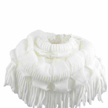 Fashion Women Fashion Infinity Thick Neck Warmer Scarf With Long Fringed Sunshine EF8