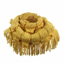 Fashion Women Fashion Infinity Thick Neck Warmer Scarf With Long Fringed Sunshine EF8