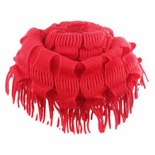 Fashion Women Fashion Infinity Thick Neck Warmer Scarf With Long Fringed Sunshine EF8