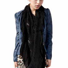 Fashion Women Fashion Infinity Thick Neck Warmer Scarf With Long Fringed Sunshine EF8