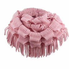 Fashion Women Fashion Infinity Thick Neck Warmer Scarf With Long Fringed Sunshine EF8