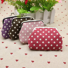 Cute Women Ladies Small Mini Coin Purse Dots Print Hasp Wallet Card Holder Girls Handbag Bag EF8