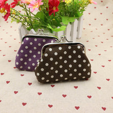 Cute Women Ladies Small Mini Coin Purse Dots Print Hasp Wallet Card Holder Girls Handbag Bag EF8