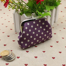 Cute Women Ladies Small Mini Coin Purse Dots Print Hasp Wallet Card Holder Girls Handbag Bag EF8