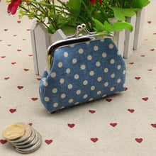 Cute Women Ladies Small Mini Coin Purse Dots Print Hasp Wallet Card Holder Girls Handbag Bag EF8