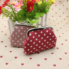 Cute Women Ladies Small Mini Coin Purse Dots Print Hasp Wallet Card Holder Girls Handbag Bag EF8