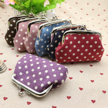 Cute Women Ladies Small Mini Coin Purse Dots Print Hasp Wallet Card Holder Girls Handbag Bag EF8