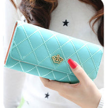 Fashion Lady Women Clutch Wallet Long Purse Quilted Leather Wallet Card Holder Handbag Bags Day Clutches EF8